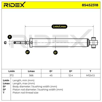 Amortyzator RIDEX 854S2318 854S2318 - foto 7