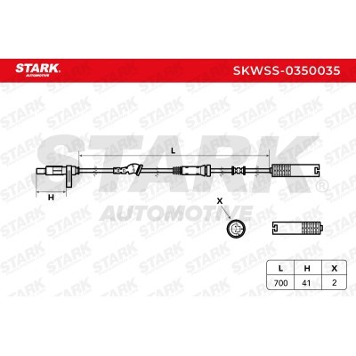Czujnik ABS Stark SKWSS-0350035 SKWSS-0350035 - foto 2