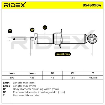 Amortyzator RIDEX 854S0904 854S0904 - foto 9