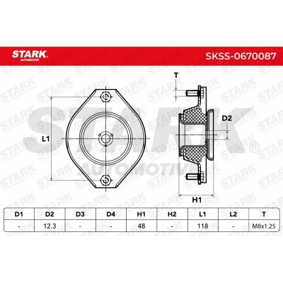 Mocowanie Amortyzatora Stark SKSS-0670087 SKSS-0670087 - foto 5