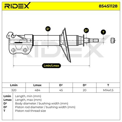 Amortyzator RIDEX 854S1128 854S1128 - foto 5