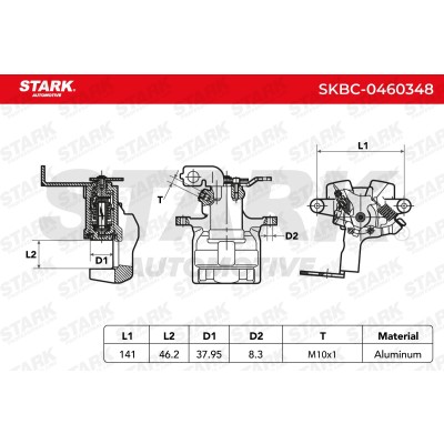 Zacisk Hamulcowy Stark SKBC-0460348 SKBC-0460348 - foto 5