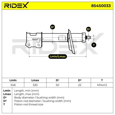 Amortyzator RIDEX 854S0033 854S0033 - foto 10