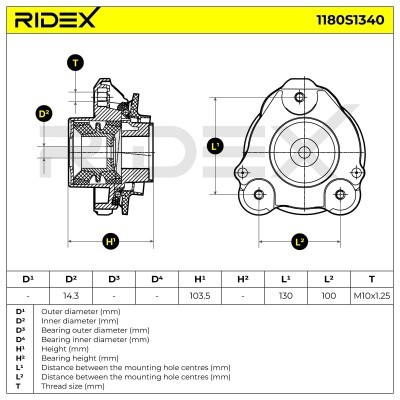 Mocowanie Amortyzatora RIDEX 1180S1340 1180S1340 - foto 5