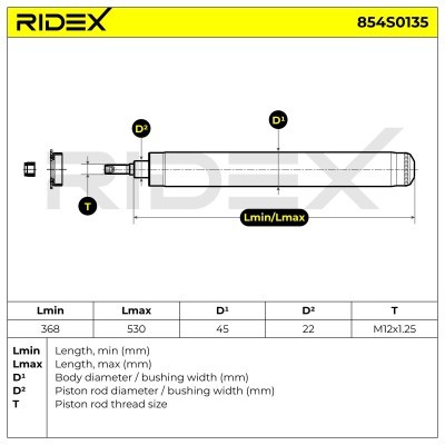 Amortyzator RIDEX 854S0135 854S0135 - foto 7