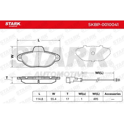 Klocki hamulcowe Stark SKBP-0010041 SKBP-0010041 - foto 3