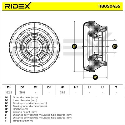 Mocowanie Amortyzatora RIDEX 1180S0455 1180S0455 - foto 5
