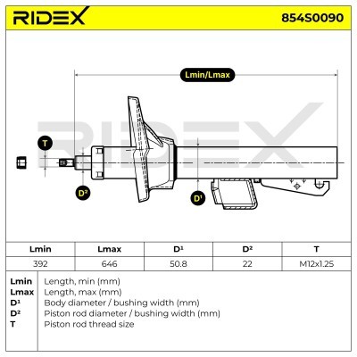 Amortyzator RIDEX 854S0090 854S0090 - foto 7