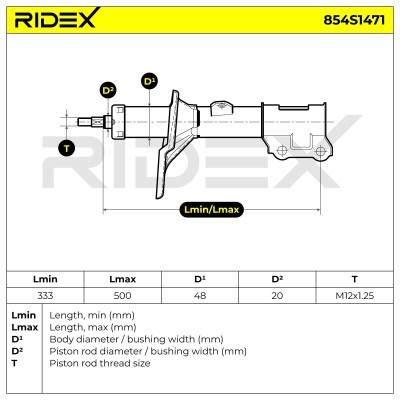 Amortyzator RIDEX 854S1471 854S1471 - foto 7