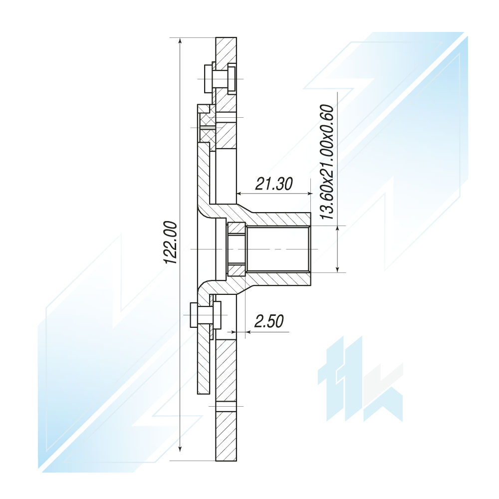 Tarcza Sprzęgła Sprężarki FORD FS10 Ø122 Ford 115VFS0001 - foto 3