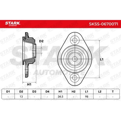 Mocowanie Amortyzatora Stark SKSS-0670071 SKSS-0670071 - foto 5