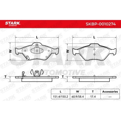 Klocki hamulcowe Stark SKBP-0010274 SKBP-0010274 - foto 3