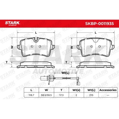 Klocki hamulcowe Stark SKBP-0011935 SKBP-0011935 - foto 4