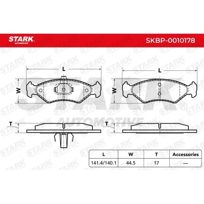 Klocki hamulcowe Stark SKBP-0010178 SKBP-0010178 - foto 3