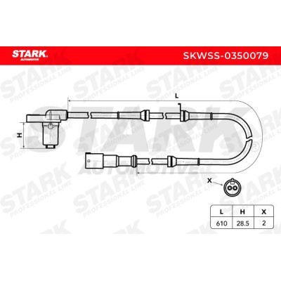 Czujnik ABS Stark SKWSS-0350079 SKWSS-0350079 - foto 3