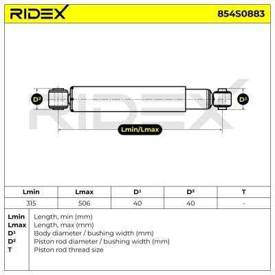Amortyzator RIDEX 854S0883 854S0883 - foto 8