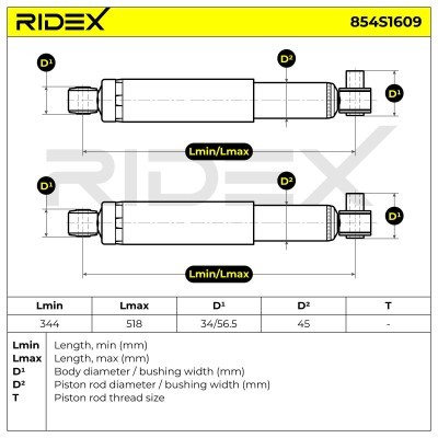 Amortyzator RIDEX 854S1609 854S1609 - foto 6