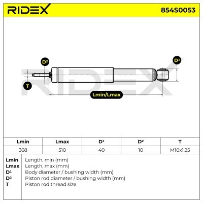 Amortyzator RIDEX 854S0053 854S0053 - foto 9