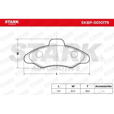 Klocki hamulcowe Stark SKBP-0010179 SKBP-0010179 - foto 6