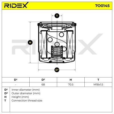 Filtr Oleju RIDEX 7O0145 7O0145 - foto 5