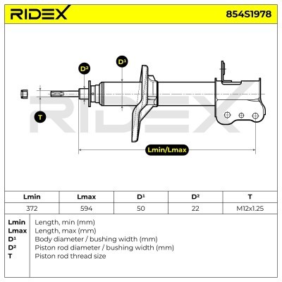 Amortyzator RIDEX 854S1978 854S1978 - foto 6