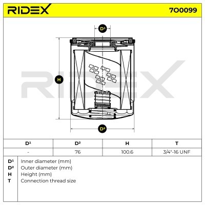 Filtr Oleju RIDEX 7O0099 7O0099 - foto 6