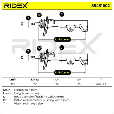 Amortyzator RIDEX 854S1602 854S1602 - foto 6
