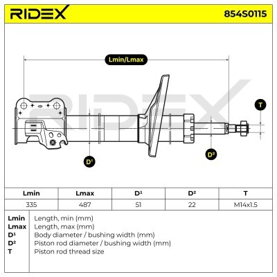 Amortyzator RIDEX 854S0115 854S0115 - foto 8