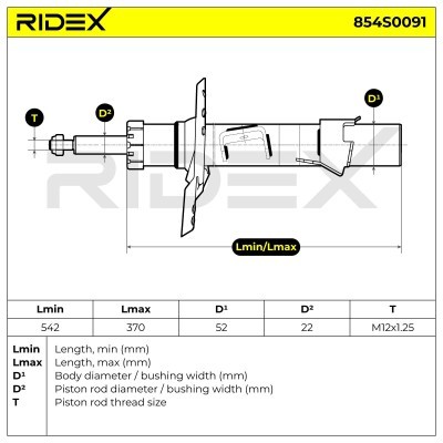Amortyzator RIDEX 854S0091 854S0091 - foto 9