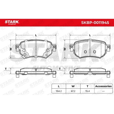 Klocki hamulcowe Stark SKBP-0011945 SKBP-0011945 - foto 6