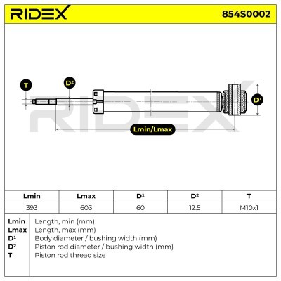 Amortyzator RIDEX 854S0002 854S0002 - foto 6
