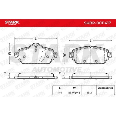 Klocki hamulcowe Stark SKBP-0011417 SKBP-0011417 - foto 3