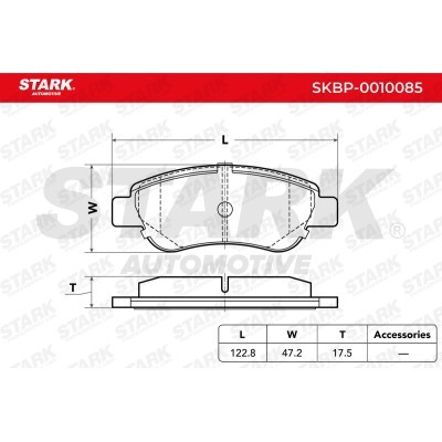 Klocki hamulcowe Stark SKBP-0010085 SKBP-0010085 - foto 1
