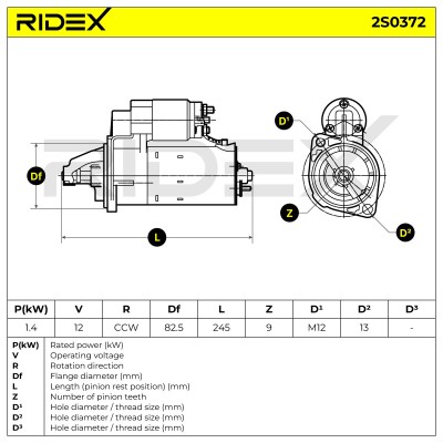 Rozrusznik RIDEX 2S0372 2S0372 - foto 6