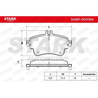 Klocki hamulcowe Stark SKBP-0011194 SKBP-0011194 - foto 3