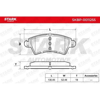 Klocki hamulcowe Stark SKBP-0011255 SKBP-0011255 - foto 3