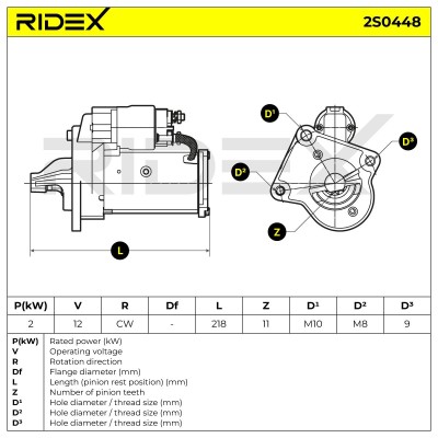 Rozrusznik RIDEX 2S0448 2S0448 - foto 7