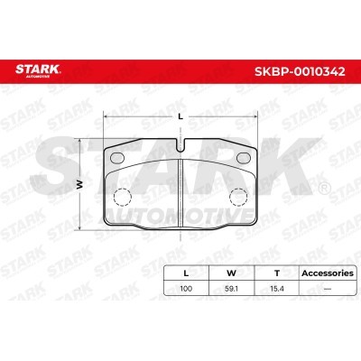 Klocki hamulcowe Stark SKBP-0010342 SKBP-0010342 - foto 3