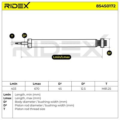 Amortyzator RIDEX 854S0172 854S0172 - foto 12