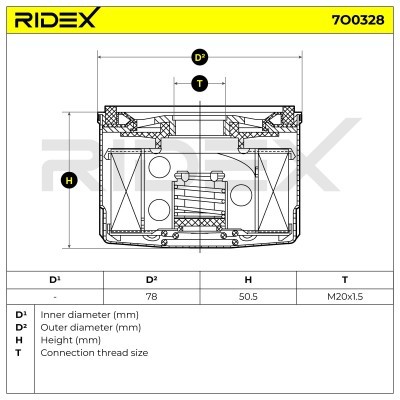 Filtr Oleju RIDEX 7O0328 7O0328 - foto 5