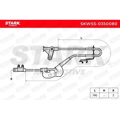 Czujnik ABS Stark SKWSS-0350080 SKWSS-0350080 - foto 3