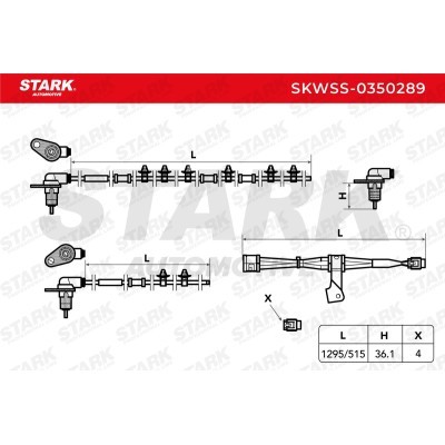 Czujnik ABS Stark SKWSS-0350289 SKWSS-0350289 - foto 5