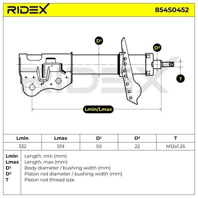 Amortyzator RIDEX 854S0452 854S0452 - foto 6