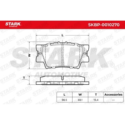 Klocki hamulcowe Stark SKBP-0010270 SKBP-0010270 - foto 3