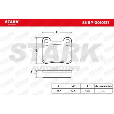Klocki hamulcowe Stark SKBP-0010131 SKBP-0010131 - foto 3