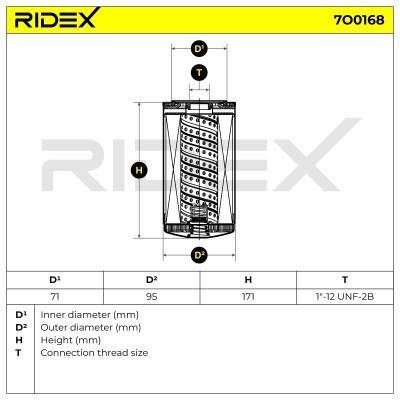 Filtr Oleju RIDEX 7O0168 7O0168 - foto 6