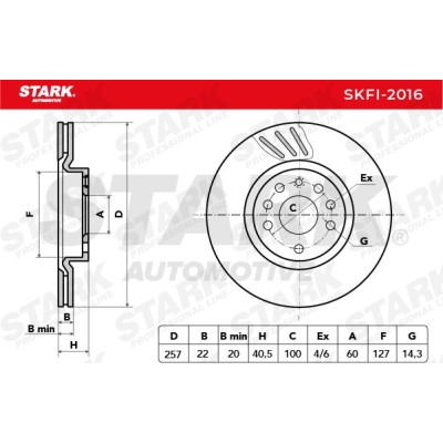Tarcza hamulcowa Stark SKFI-2016 SKFI-2016 - foto 8