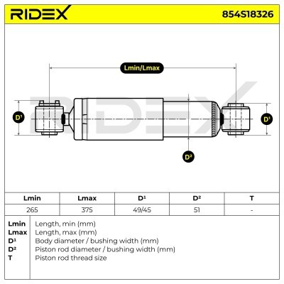 Amortyzator RIDEX 854S18326 854S18326 - foto 7