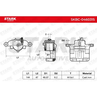 Zacisk Hamulcowy Stark SKBC-0460315 SKBC-0460315 - foto 5