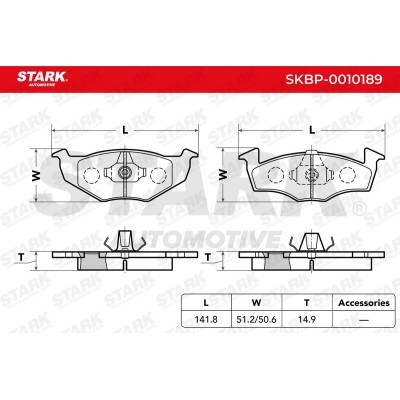 Klocki hamulcowe Stark SKBP-0010189 SKBP-0010189 - foto 7